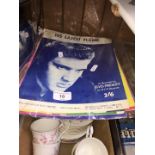 A box of song sheets, including Elvis and other pop stars (19)