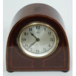 An Edwardian electric Bulle clock, height 22cm.