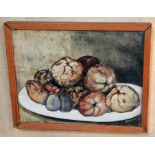 20th century school, still life, oil on canvas, 29cm x 23cm, signed 'Bonini', framed.