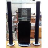 A Bang & Olufsen Beosound 3000 CD player and tuner with stand, a pair of Beolab 6000 speakers and