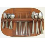 A set of Viner's retro stainless steel cutlery.