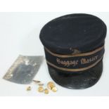 Canadian Pacific Railway guard's/baggage master's cap and buttons.