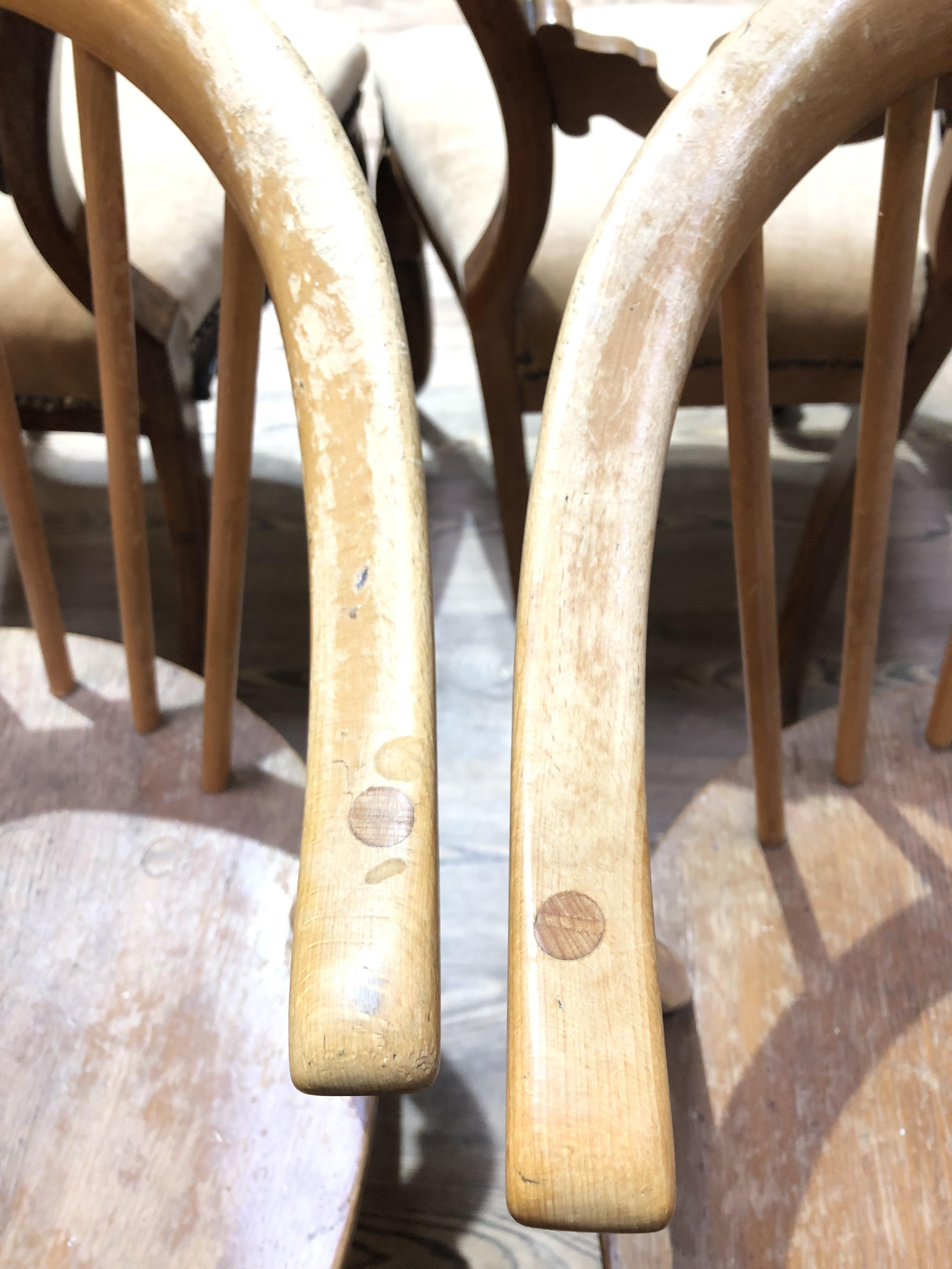 A set of four Ercol elm seated spindle back cow horn armchairs. - Image 7 of 16