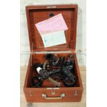 A mid 20th century boxed sextant by Plath.