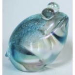 A John Ditchfield Glasform frog, inscribed 'Glasform' to base, height 9.5cm. Condition - good, no