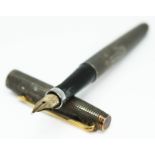 A Sterling silver Parker fountain pen with 14K nib. Condition - good, appears free from any damage/