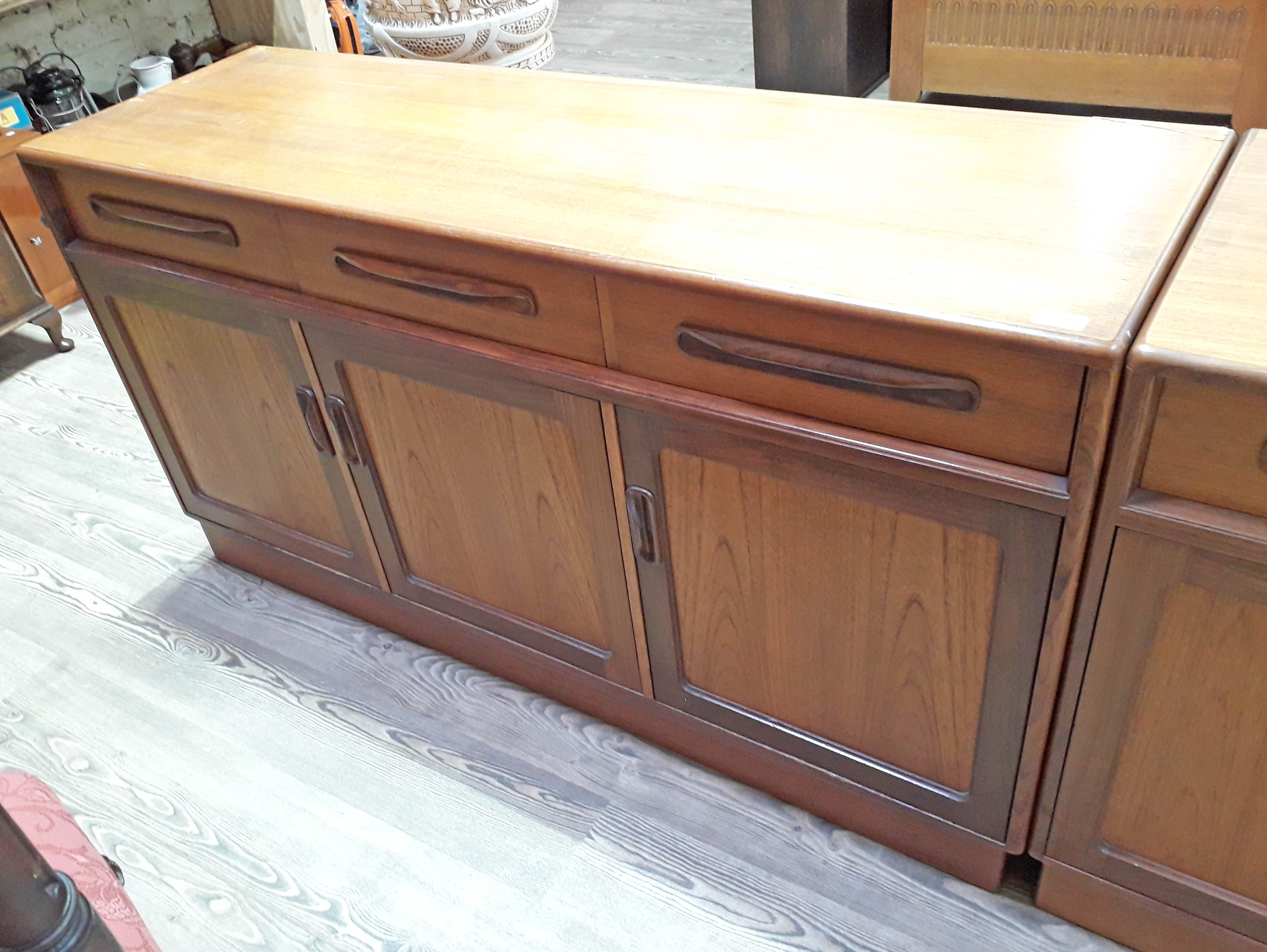 A G-Plan teak sideboard, length 142cm.