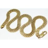 An Italian 9ct gold chain by UnoAErre, marked '9K', '375' and with import marks, length 40cm, wt.