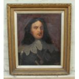 J.W. Jackson, portrait of Oliver Cromwell, oil on canvas, 50cm x 60cm, signed and dated 1906 lower