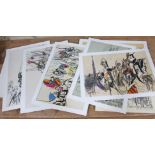 Feliks Topolski. A portfolio of ten limited edition signed prints commemorating the inauguration