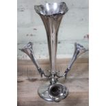 A hallmarked silver epergne, height 31.5cm.