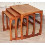 A G-Plan teak nest of tables. Condition - good, minor wear only to include slight scratch to top.
