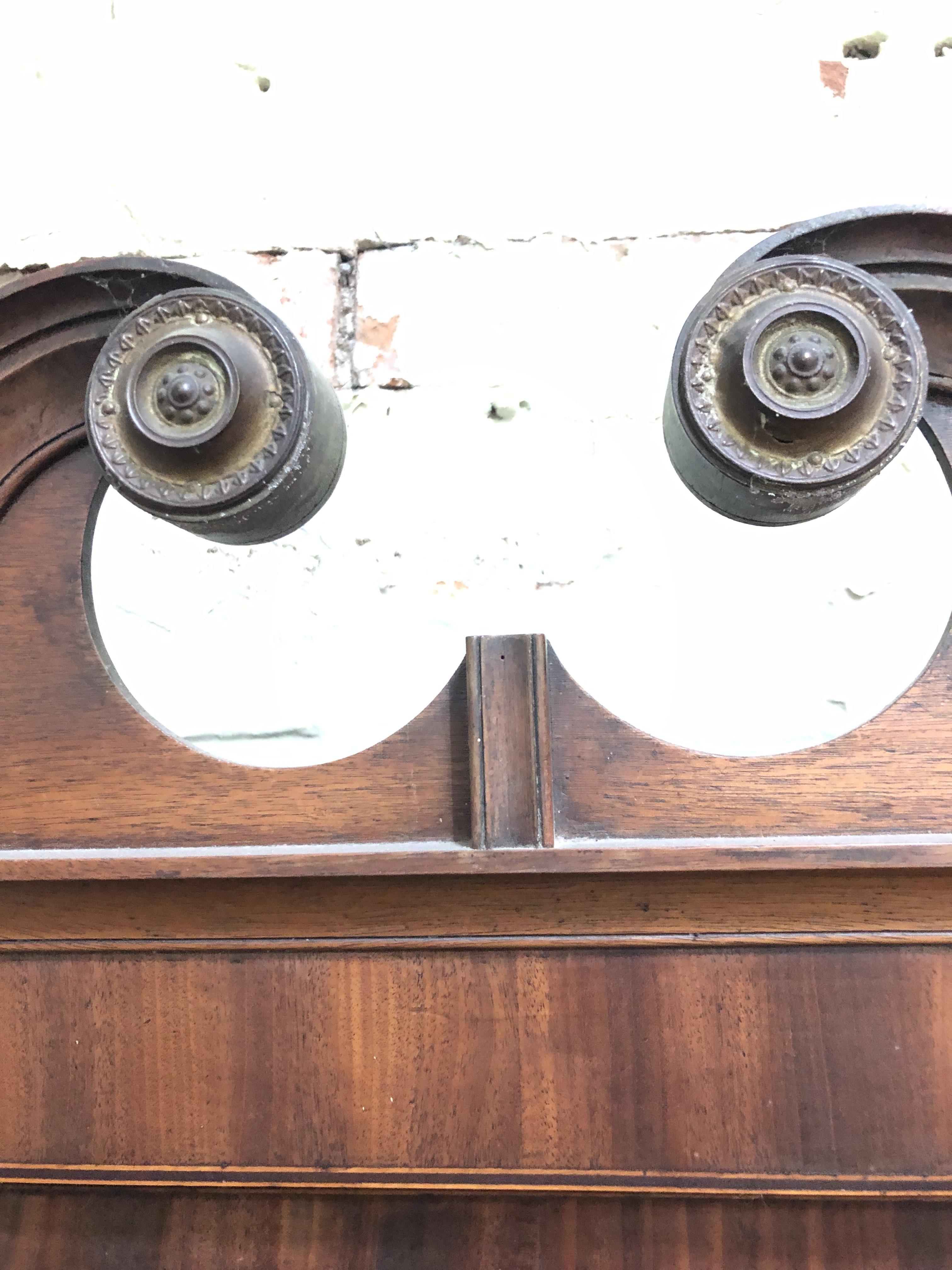 A 19th century eight day long case clock, the hood with swan neck pediment and fluted columns, - Image 5 of 24