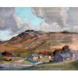 20th century school, landscape, oil on canvas, 60cm x 50cm, unsigned, framed.