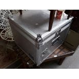 A metal Idex Caseworks trunk