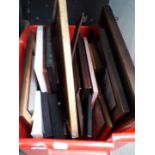 A box of picture frames