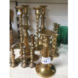 Brass candlesticks