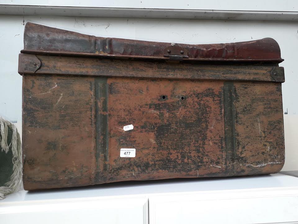 A metal trunk