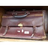 2 vintage leather briefcases