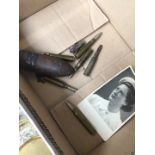 A small box of WWII ammunition