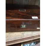 A 19th century rosewood box.