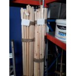 2 bundles of wooden trellis (1 inch square)
