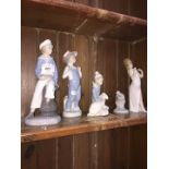 5 pieces of Lladro