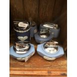 6 Wedgwood jasper ware table lighters