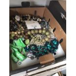 A box of costume jewellery