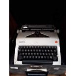 Olympia typewriter in case