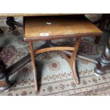 A small teak table