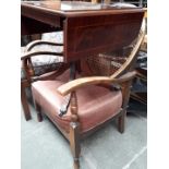 A bergere backed chair