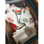 A box of first day covers