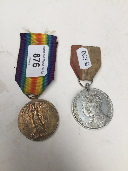 1st world war medal and a Coronation medal