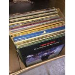 Box of LP records