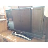 A 40" Samsung LED TV with remote