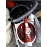 A Hoover cylinder vacuum cleaner