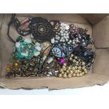 A box of cosmetic jewellery