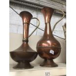 two copper vessels