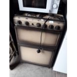 A gas oven