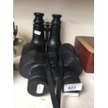 Two pairs of binoculars