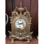 Brass ornate clock