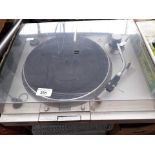 A Sony stereo turntable system