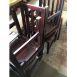 4 Hardwood chairs
