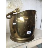 Brass coal scuttle