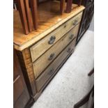 An Edwardian chest of drawers