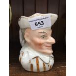 Edwardian Mr Punch Toby jug