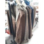 5 suede/sheepskin jackets and two overcoats