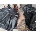 3 leather motor cycling jackets
