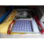 A box of card making craftware